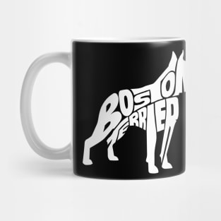 Boston terrier white Mug